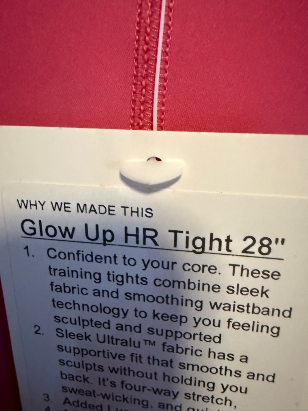 NWT Lululemon Raspberry Coulis Glow Up HR Tight 25" - Picture 7 of 11